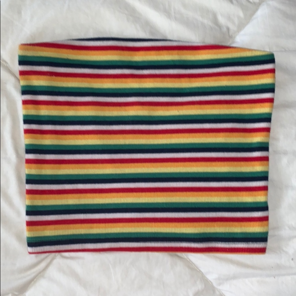 rainbow pride crop top